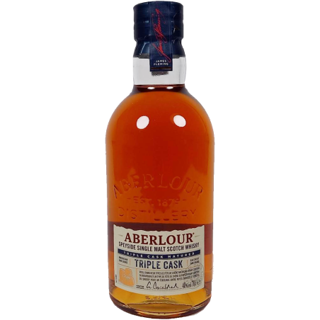 Aberlour Triple Cask single malt whisky med mørk sherry-gylden farve