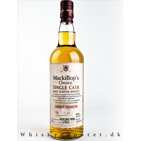 Highland Park 1981 Mackillop`s Choice 56,3% Cask strength 70 cl. #6080