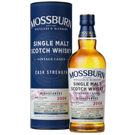 Mannochmore Mossburn 10 år 56,1% 70cl. Nr. 16 - Vintage Cask Selection - Mannochmore 2008