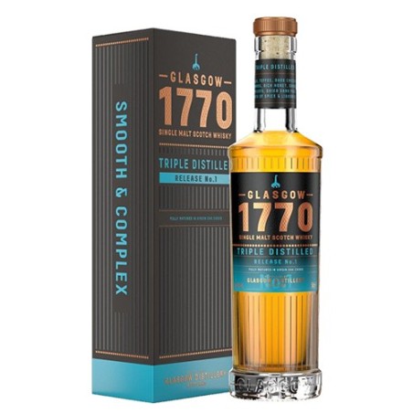 The Glasgow Triple Distilled 1770-Single Malt Scotch Whisky 46% 50cl.