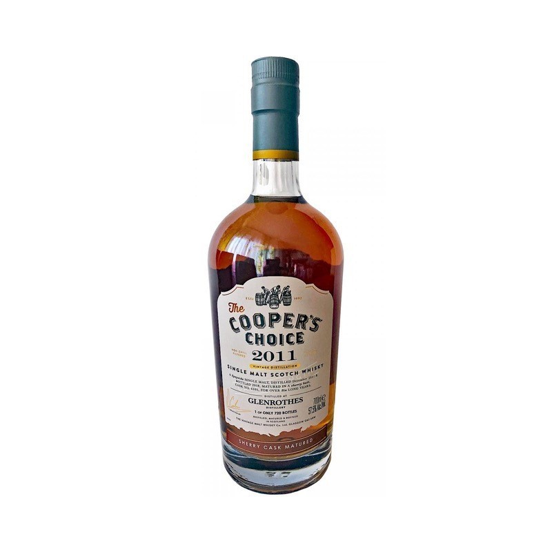 Glenrothes 2011 Coopers Choice 57,5% 6 år #6105 Sherry bombe