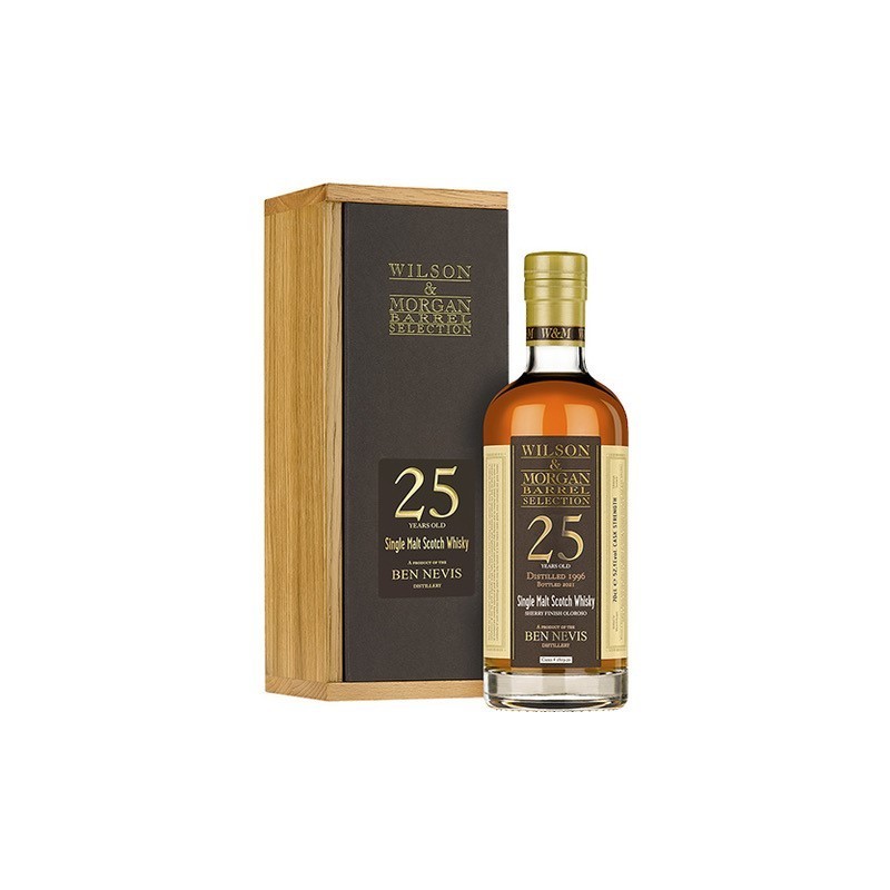 Ben Nevis 25 År Wilson & Morgan. En eksklusiv cask strength single malt til dem der elsker Highland whisky.