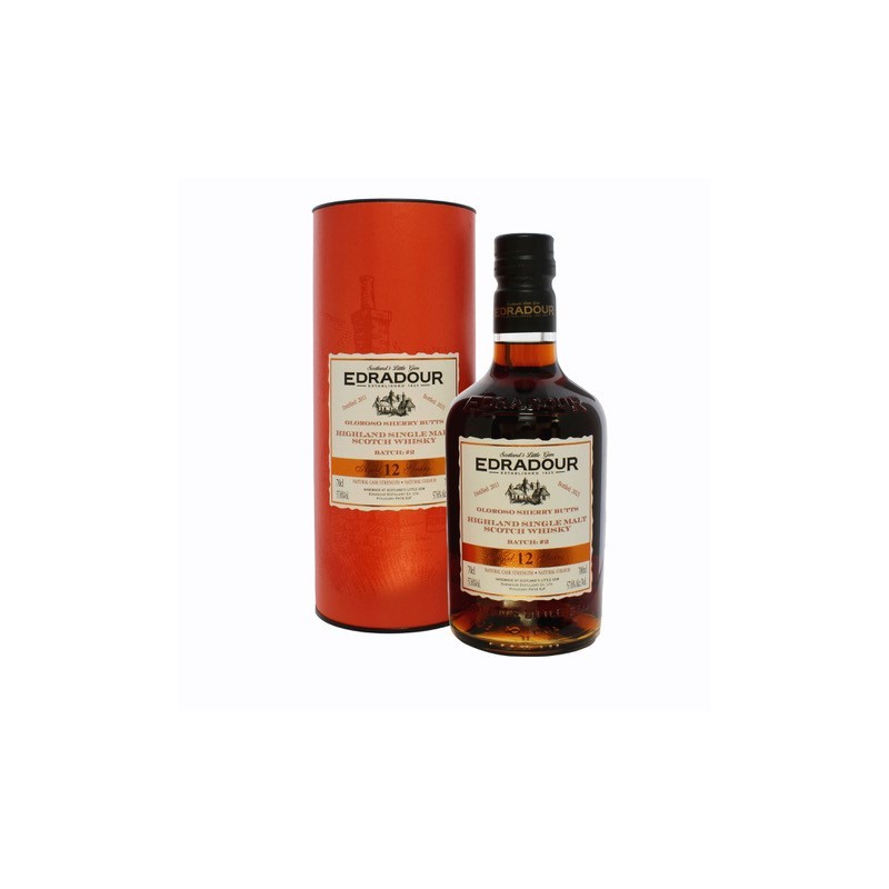 Edradour 12 år gammel sherry fadstyrke Batch 2 Edradour 12 år gammel sherry fadstyrke Batch 2
