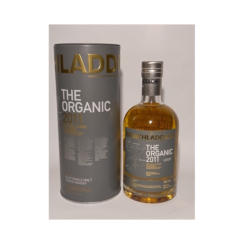 Bruichladdich The Organic 2011 Single malt Whisky 11 år i oak casks Bruichladdich The Organic 2011 Single malt Whisky 11 år i oak casks